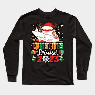 Family Christmas Cruise Christmas Cruisin' Crew 2023 Long Sleeve T-Shirt